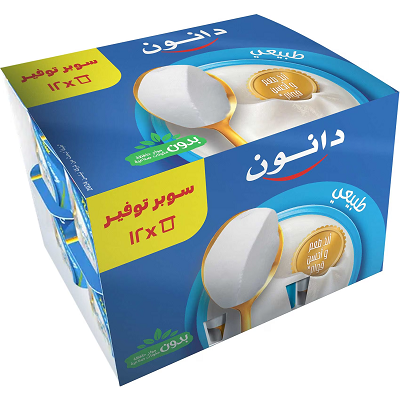 دانون زبادي 85 جرام  عرض سوبر توفير 12ق