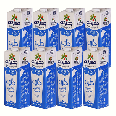 جهينه حليب  كامل 1.5لتر كرتونه *8