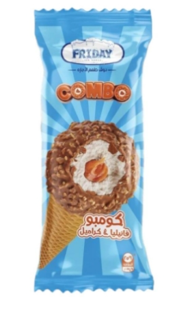 كومبو ايس كريم فانيليا وكوكيز 10ج