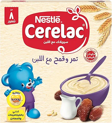 سيريلاك تمر وقمح مع اللبن125جم
