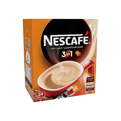 نسكافيه 3*1كراميل علبه *24