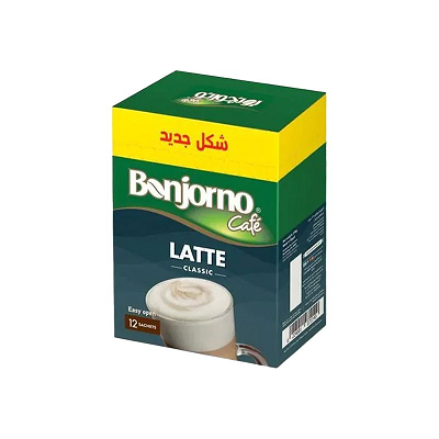 بونجورنو لاتيه كلاسيك علبه12ظرف