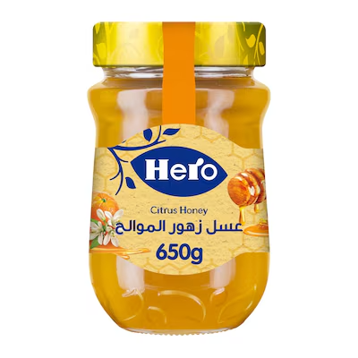 هيرو عسل ابيض زهور الموالح 650جم