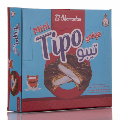 تيبو ميني بسكويت حليب 10 ج علبه *6