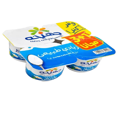 جهينه زبادي طبيعي 75 جم3+1مجانا