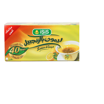 ايزيس ليمون زنجبيل 20 فتله