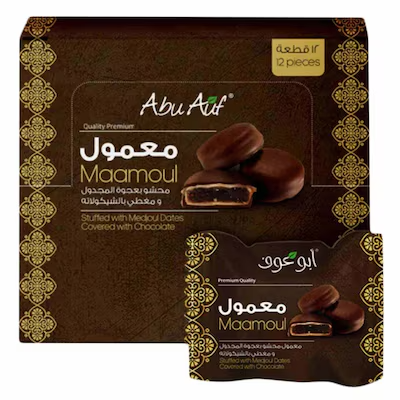 ابو عوف معمول بالشيكولاته 5ج علبه*12