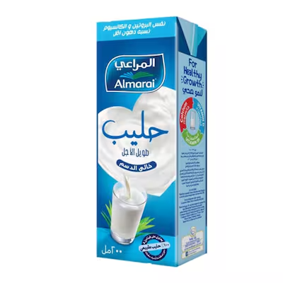 المراعي حليب خالي الدسم 200 مل