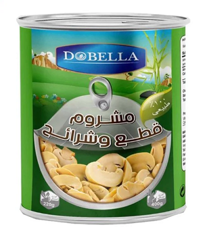 دوبيلا مشروم قطع وشرائح 400جم
